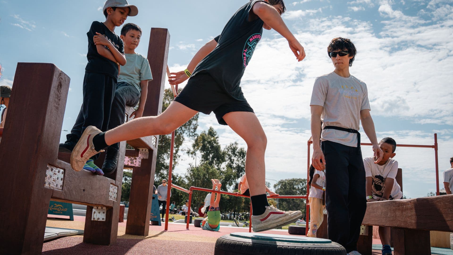Playkour Projects - Campbelltown Council - Seddon Parkour Park Opening